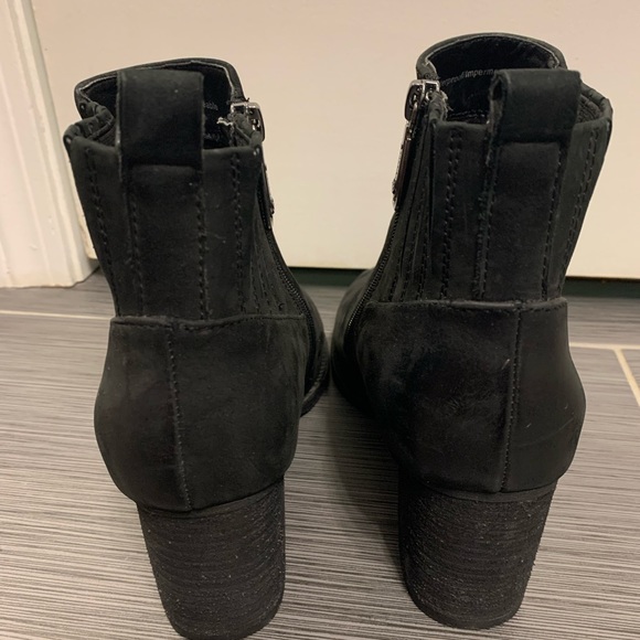 Blondo Black Nubuck Leather Waterproof Western Ankle Booties Shoes Womens 9.5 M - Picture 5 of 9